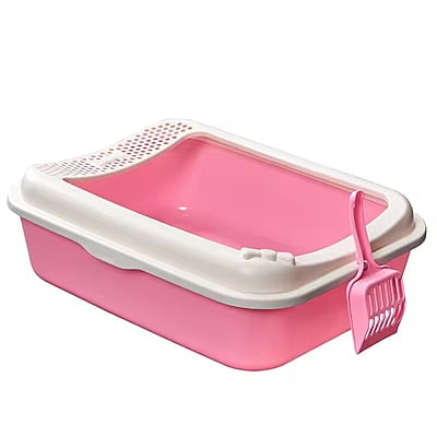 Cats Litter Box Pet Toilet Basin Semi-Closed